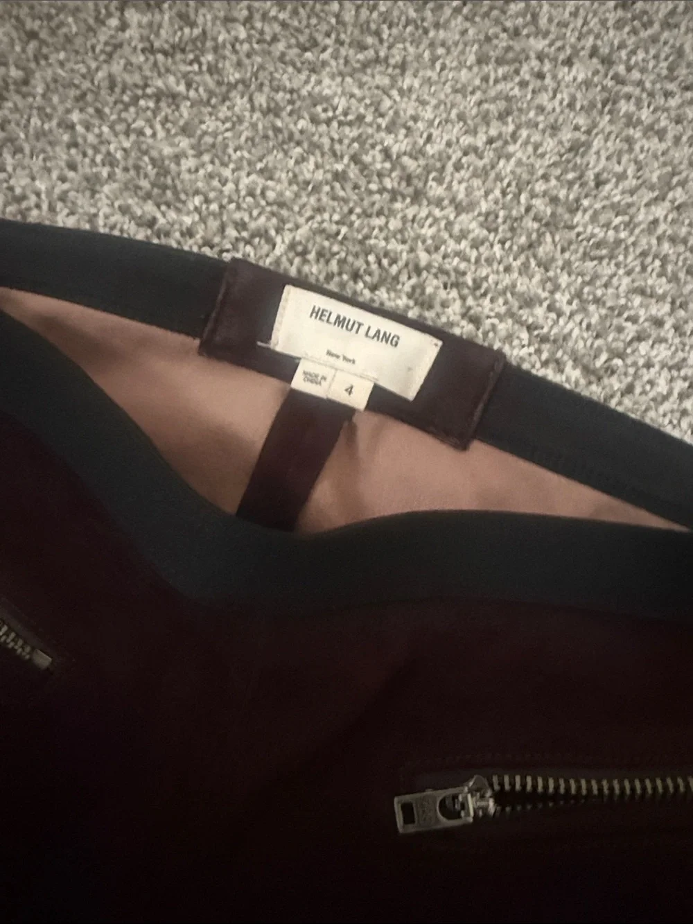 Helmut Lang Suede Leggings